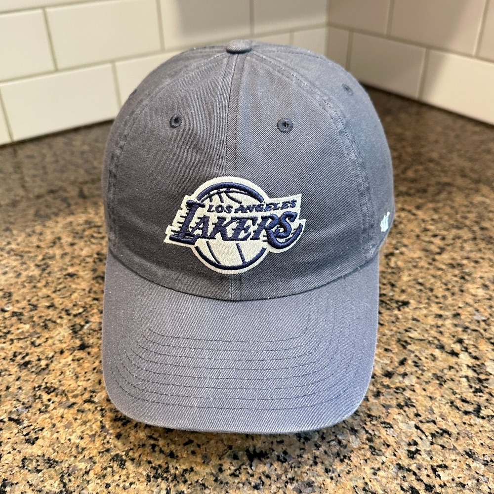 Los Angeles Lakers '47 Clean Up Adjustable Baseball Cap OSFA Gray NBA